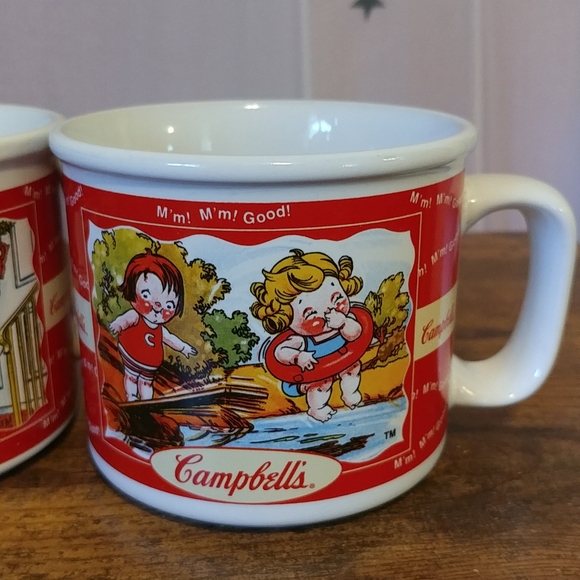 Vintage 1998 Campbell Soup Mugs Set of 3 - Picture 5 of 8